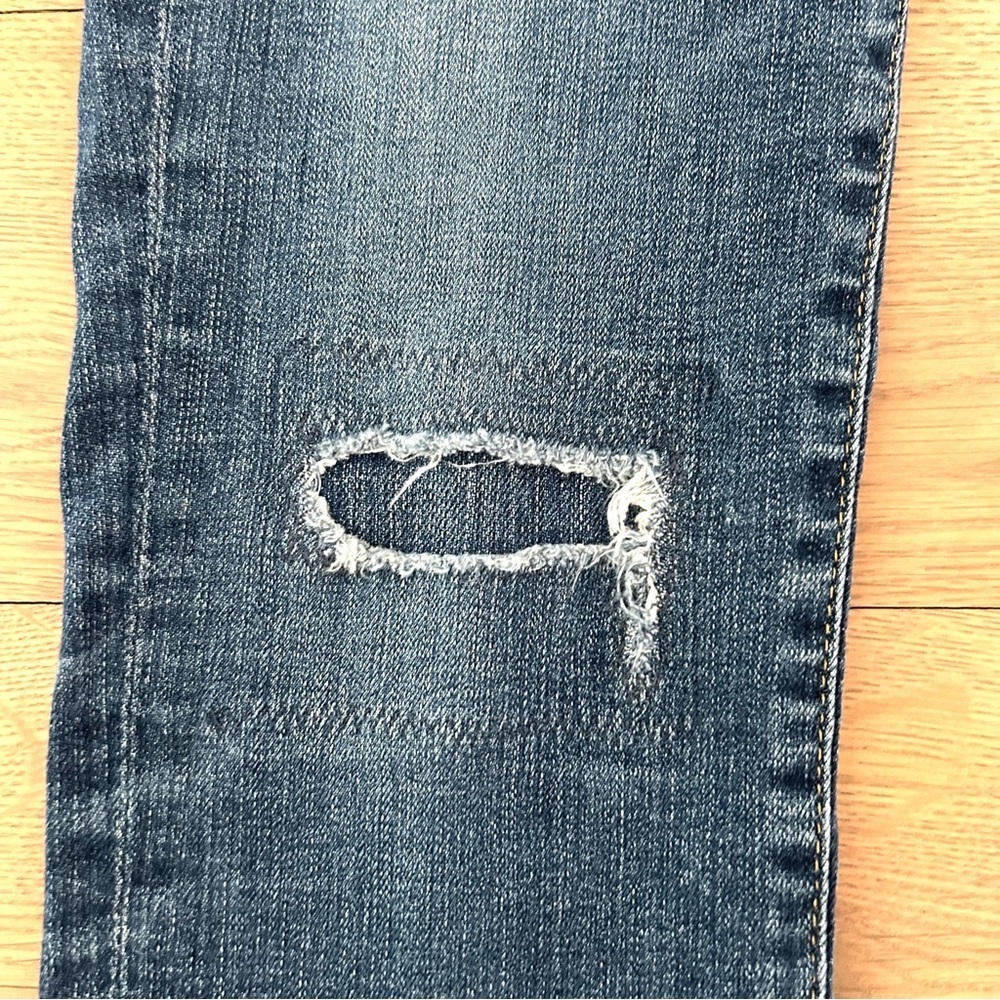 AG Adriano Goldschmied Super Skinny Legging Ankle Jean Patch Denim Blue Size 26R - Picture 5 of 14